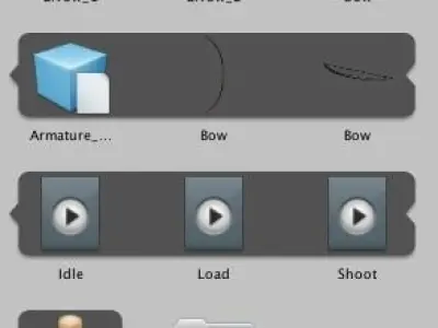 Game Ready Bow And Arrows Low-poly 3D model