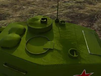 T-34-85  Low-poly 3D model