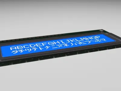 Liquid Crystal Display Screen Component 3D model