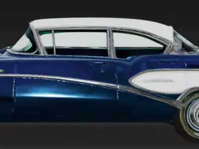 Buick Special 2 Door Sedan 1957 3D model 3D model