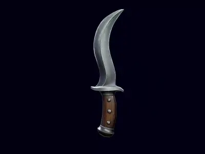 Dagger - Game Ready Weapon Low-poly 3D model