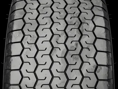 Dunlop 224 CR65 600L 15 R7 Revamped 3D model