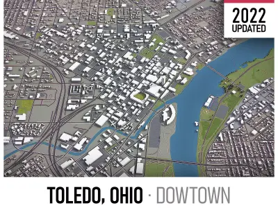 Toledo Low-poly 3D model