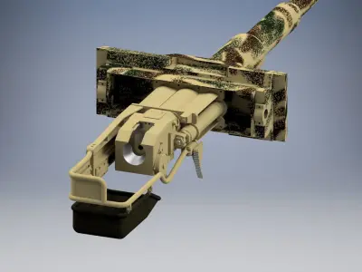 Kampfwagenkanone 88 mm KwK 36 L56 3D model