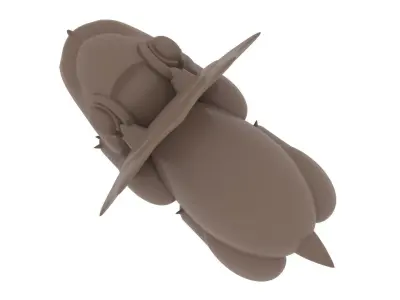 Mini Dinosaurs With Lying Position 3D model