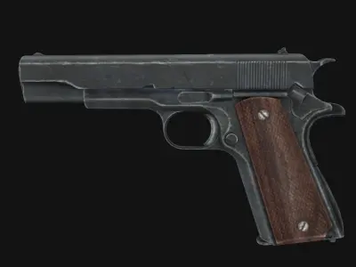 Colt M1911 Low-poly 3D model