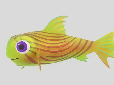 Cartoon Fish 20 Low-poly 3D model