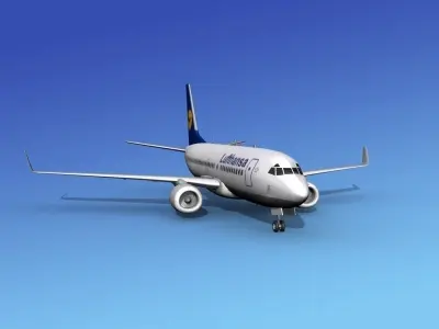 Boeing 737-700ER Lufthansa 3D model
