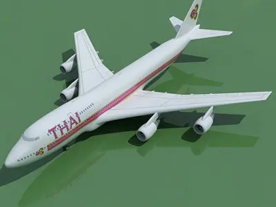 Thai Airways Boeing Thailand 3D model