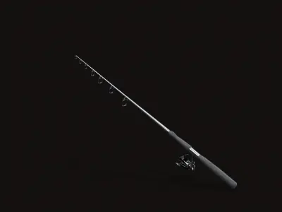 Fishing Rod V04 Low-poly 3D model