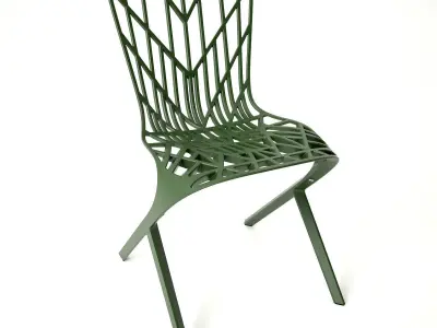 Knoll Aluminum Side Chair Free 3D model