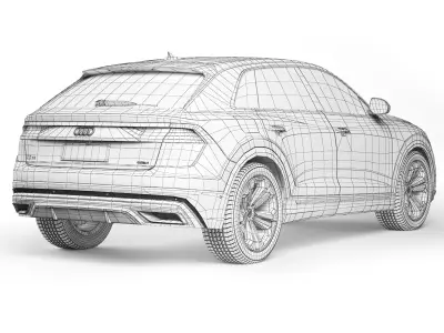 Audi Q8 2023 3D model