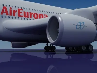 Air Europa Model Airbus A380 3D model