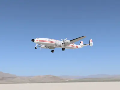 Lockheed L1049 super CONSTELLATION- 3D printed Scale model 3D print model