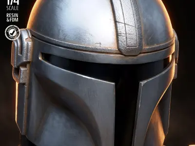 STAR WARS Mandalorian Portrait Bust 3D print model