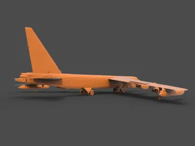 B - 52 bomber bomber 3D print model