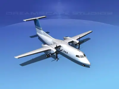 Dehaviland DHC-8 100 Corporate 2 3D model