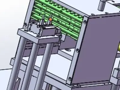 Card stacking machine 3D model