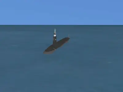 Virginia class SSN 777 USS North Carolina 3D model