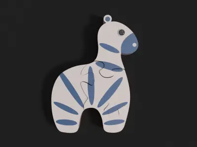 Zebra puzzle Free 3D model