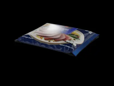 Smoked fish and seafood Smoked Swordfish Low-poly 3D model