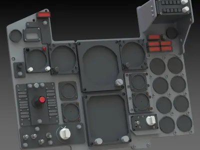 F4 Phantom Hight definition work Cockpit 3D print model