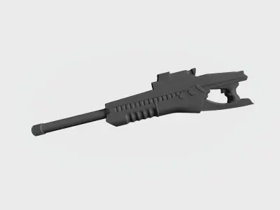 Machine-guns from future 3D print model