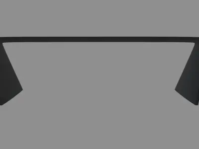 Car Spoiler 018 Low-poly 3D model