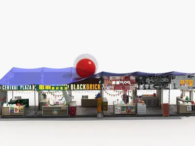 Commercial Stall 3D model