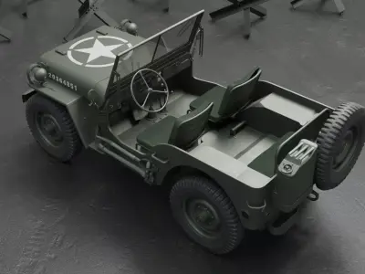 Jeep Willys MB 1942 3D model