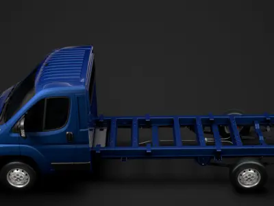 Fiat Ducato Chassis Truck Single Cab 4300WB 2014 3D model