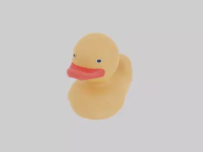 Rubber Duck Low-poly 3D model
