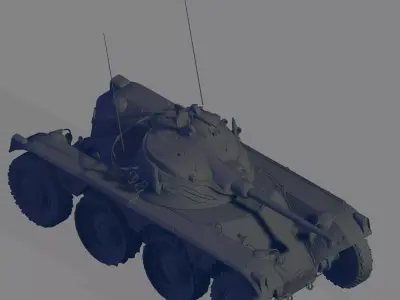 Panhard E B R 1963 3D model