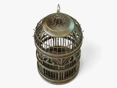 Birdcage Classic Victorian Low-poly 3D model
