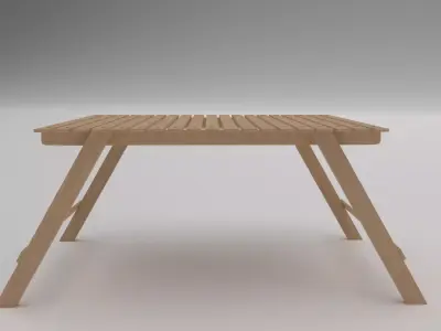 Beach table Free 3D model