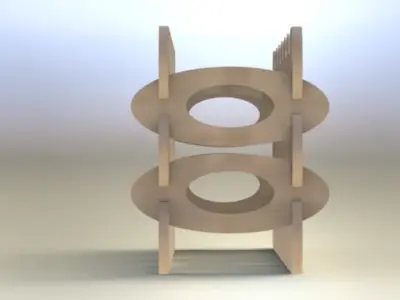Wine rack Free 3D model