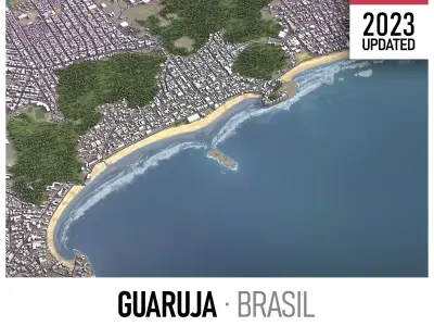 Guaruja - 3D City Low-poly 3D model