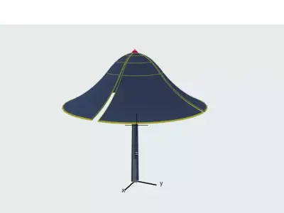 Beach Umbrella Free 3D print model