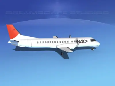 Saab 2000 HAL 3D model