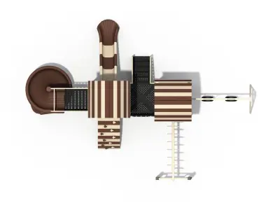 Kids outdoor commercial play structure 3D model 3D model