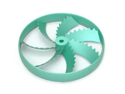 Bionic drone propeller 3D print model