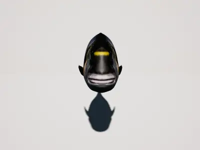 Gilthead Sea Bream mediterranean sea fish rigged animated Low-poly 3D model