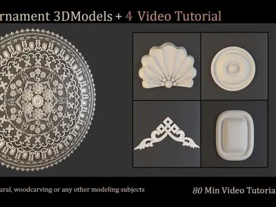 50 Ornament 3D Models Free 3D model