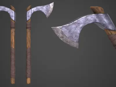 Francisca Axe Free low-poly 3D model