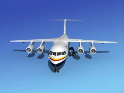 BAe 146-200 Royal Bhutan 3D model