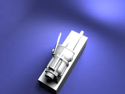 fantasy pistol 3D printable  3D print model