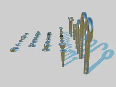 Nuts and Bolts 3D model
