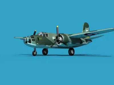Douglas A-20E Havoc V01 3D model