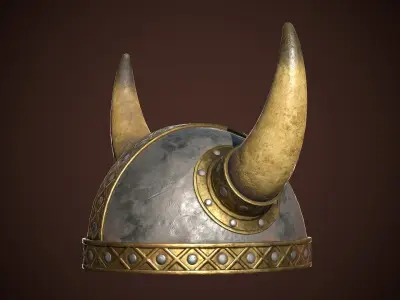 Viking Helmet 01 Low-poly 3D model