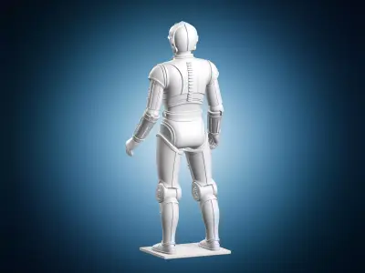 Star Wars C3PO Protocol Droid Model 3D print model